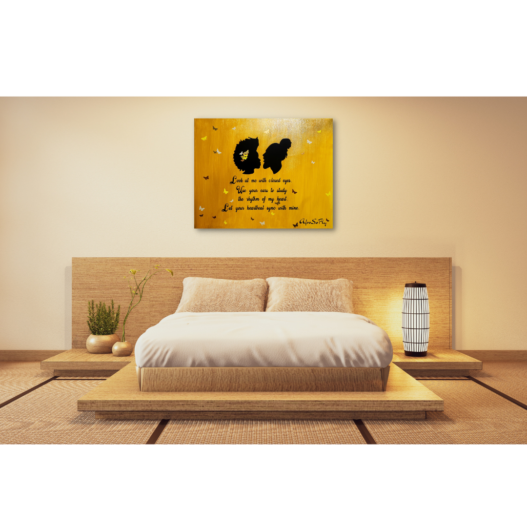 Golden Heart Canvas