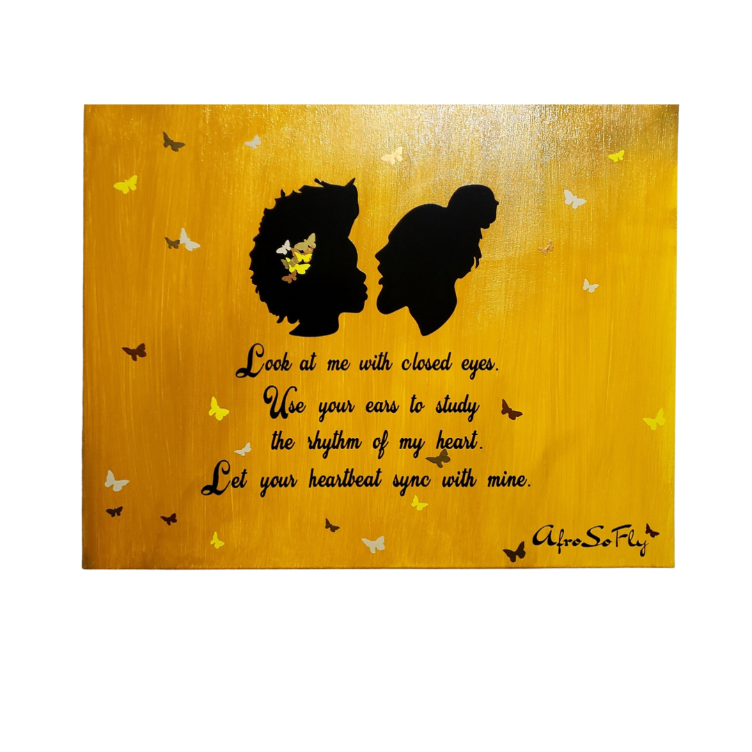 Golden Heart Canvas