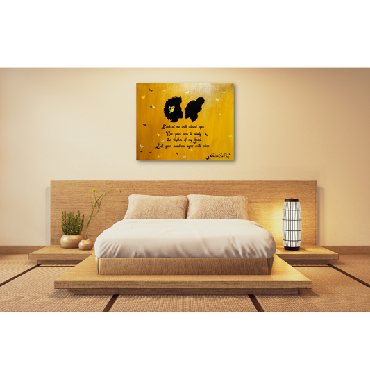 Golden Heart Canvas